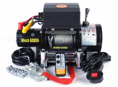 Лебедка электрическая 12V Electric Winch 6000lbs / 2722 кг